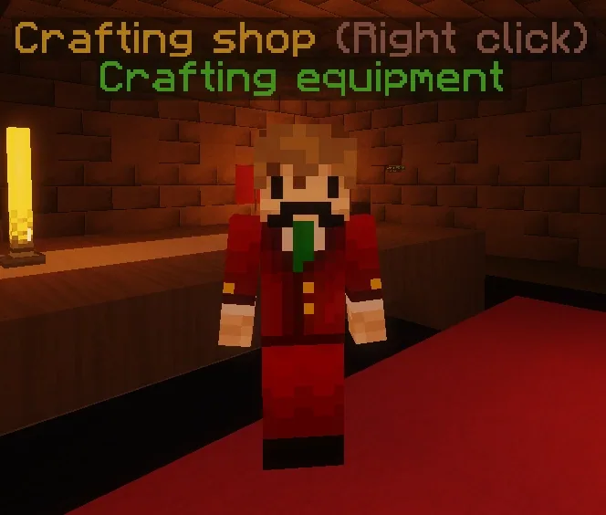 A crafting shop, for the moulds and needles