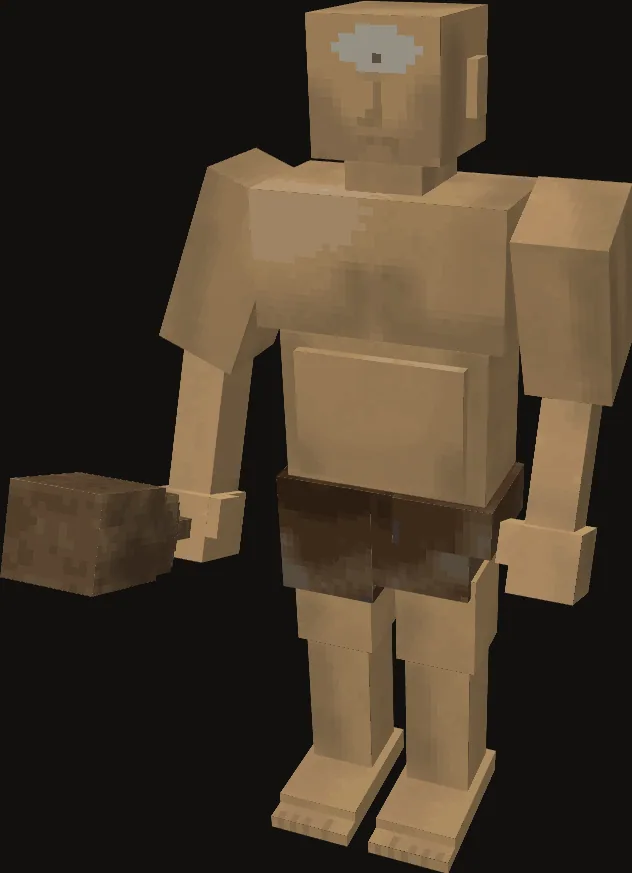 A Warriors’ Guild cyclops, which drops the defenders
